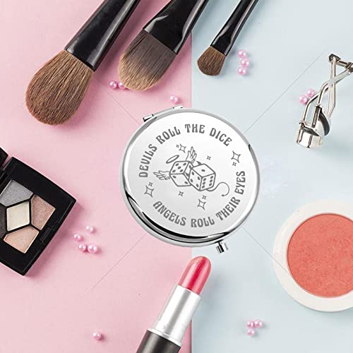 Jniap Singer Inspired Gifts Pocket Mirror Cruel Summer Compact Mirror For Singer Fan Portable Travel Makeup Mirror Music Lover Gift (Dice And Eyes M) #TOP2