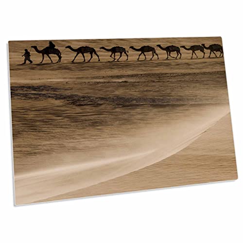 3dRose Desk Pad Salt Caravan Sahara Desert Mali