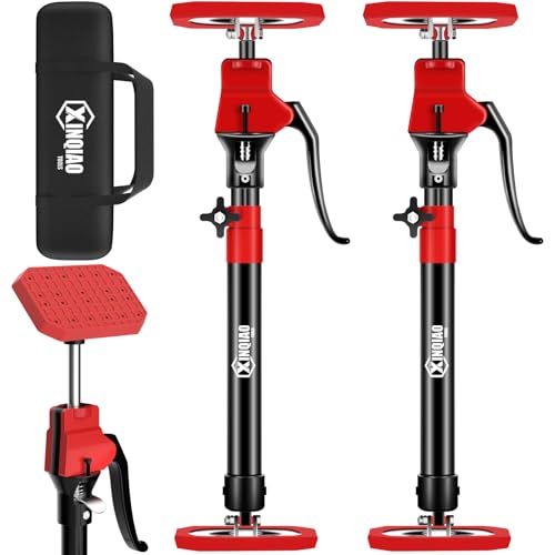 XINQIAO Third Hand Tool Support System, Premium Steel Support Rod with 154 LB Capacity for Cabinet Jack, Drywall Jack& Cargo Bars, 18.5 IN-29.5 IN Long, 2 PC