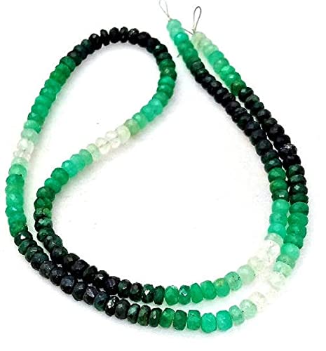 Perles en émeraude naturelle facettée 4 mm pour sublimer vos bijoux artisanaux ternes