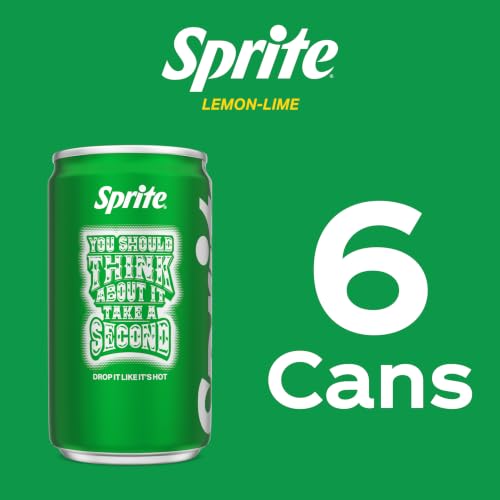 Image of Sprite Lemon-Lime Caffeine Free Soda Soft Drink Mini Cans, 7.5 fl oz, 6 Pack
