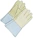 BDG 60-1-7803B Blue Leather Welding Fully Lined Glove, One Size