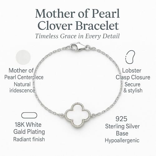 Image of Lucky Charm Clover Bracelet for Women | 925 Sterling Silver with 18K Gold Plating | Adjustable & Anti-Tarnish | Stylish Designer-Inspired Jewelry