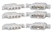 Molex 4-Circuits Connector, w/14-20 AWG .093" Pins Panel Mount (Pack of 3 Set)
