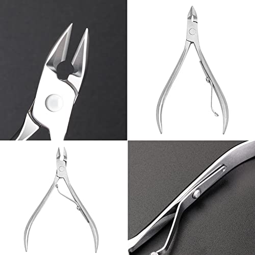 5 Pack Cuticle Trimmer Stainless Steel Cuticle Nipper Dead Skin Remover Scissors Clippers Nail Art Pusher Tools For Fingernails And Toenails #TOP5