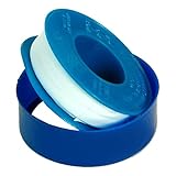 COMPATIBLE - The Aqua Select Teflon Tape is used for sealing pipe threads. Use on iron, brass, copper, aluminum, stainless steel, galvanized steel, polyethylene, polypropylene, PVC, CPVC, ABS, fiberglass, and more EASY TO APPLY: Elastic less sticky o...