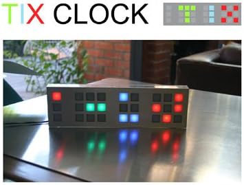 Amazon.com: TIX Color Code Clock, Silver: Wall Clocks: Home & Kitchen