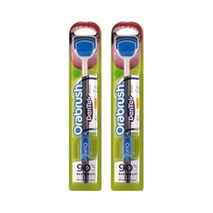 Dentek Orabrush Tongue Cleaner (Colors May Vary) Pack of 2