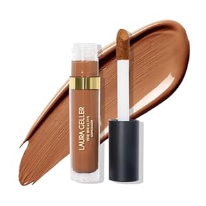 LAURA GELLER NEW YORK The Ideal Fix Concealer (Deep) – Buildable Medium to Full Coverage Under Eye Concealer – Long-Lasting Liquid For Covering Under Eye Dark Circles & Blemishes