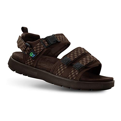 Gravity Defyer Men's G-Defy Café Sandal - VersoCloud Multi-Density Shock Absorbing Stress Recovery Sandals