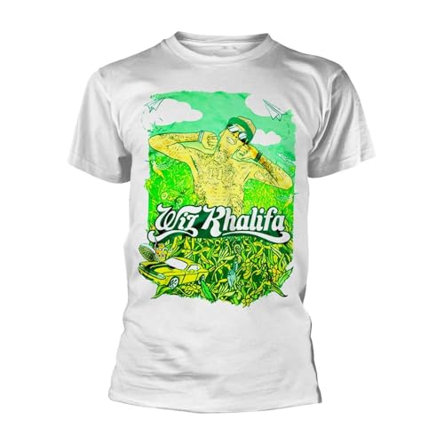 Photo de Wiz Khalifa - T-Shirt WAKEN Baken - Adulte (M) (Blanc)