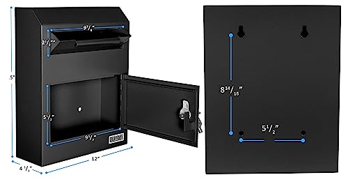 Durabox W500 Wall Mount Locking Drop Box, Heavy Duty Steel Mailbox thumb #3