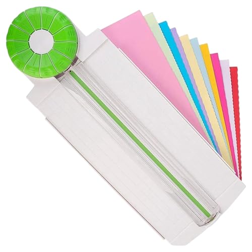Cutter en papier avec coupeur rotatif 12 styles et base stable