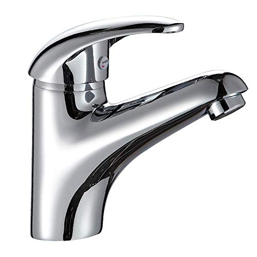 Robinet mitigeur de lavabo de salle de bains à commande unique précise