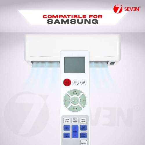 Image of 7SEVEN Compatible for Samsung Ac Remote Original ARH-2214 Model 104 of Split and Window Air Conditioner Suitable for 1 1.5 2 Ton Samsung ac - Match Exactly with Existing Model Remote Control