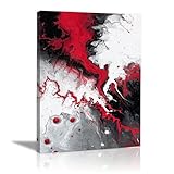 [Résonance Émotionnelle] Le contraste puissant et les textures fluides évoquent un sentiment de passion et de mouvement invitant les spectateurs à se perdre dans les couches complexes de cet art