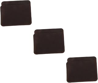 3 Peças Porta-Cartões Masculino Carteira Casual Porta-Cartões De Crédito Carteira Fina Para Mulheres Porta-Cartões De Couro Pu Bolsa De Mudança De Couro Carteira Flip Id Carteira