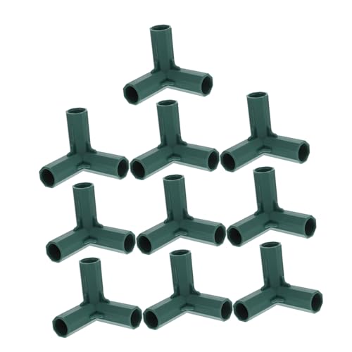 Levemolo ガーデニングフレームサプライテントポールコネクタ10個入りプラスチックステークコネクタ温室とテント用