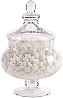 CAPRISTAR 25cm Retro Decorative Glass Lid Candy Food Storage Pot Glass Storage Jar (PACK OF 1)