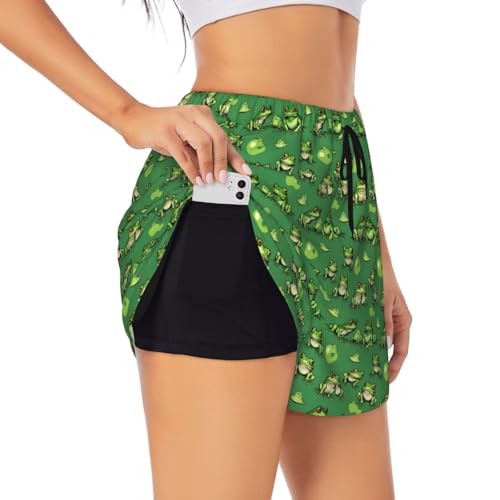 Short de sport femme entraînement yoga running elastique imprimé