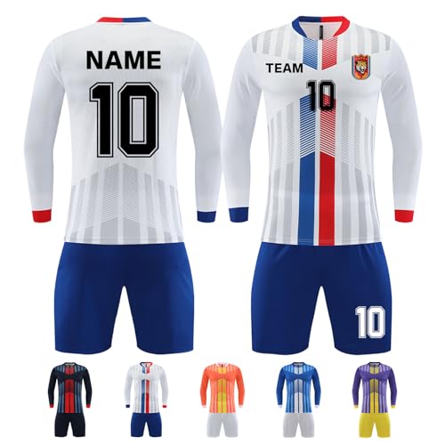 ORYG Custom Soccer Jerseys for Men Women Personalized Children Soccer Team Uniform with Name Team Name Logo Number White