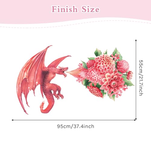 Vinilo Decorativo Dragón Grande 37x22 Pulgadas miniatura 3