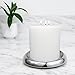 StainlessLUX 76129 Stainless Steel Candle Holder for 2-inch to 3-inch Pillar Candles