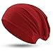 Produktbild Hatstar® Klassische Slouch Long Beanie Mütze | leicht und weich | für Damen und Herren | Übergangsmütze für Frühling und Sommer (Rot)