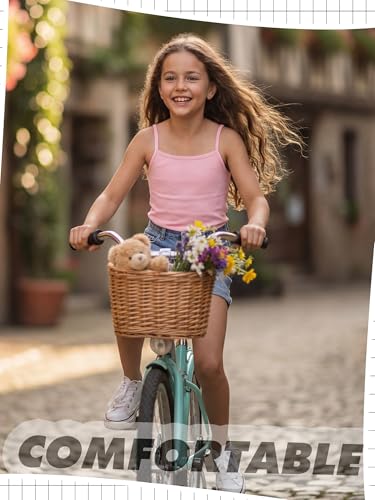 Image of Geyoga 6 /8 Pcs Girls Tank Top Sleeveless Racer Back Top Camisole Cami Undershirts