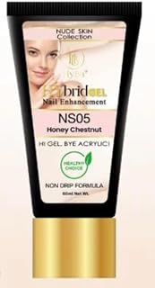 HyGEL Hybrid Nail Gel, Nude Skin Collection SINGLES, 60ml (Honey Chestnut, NS05)