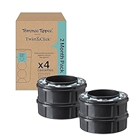 PARPAT Nappy Bin Refill Cassettes, Pack Of 12, Refill Film, Sealing