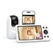 momcozy BM04 Camara Vigilancia Bebe con WiFi, 5" Vigilabebes con Camara FHD, Visión Nocturna, Detección de Llanto y Movimiento, Zona Segura, Audio Bidireccional, Grabación de Foto y Vídeo