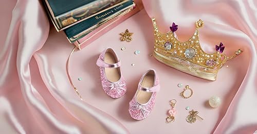 Otter MOMO Toddler/Little Girls Mary Jane Ballerina Flats Shoes Slip-on School Party Dress Shoes Size 10
