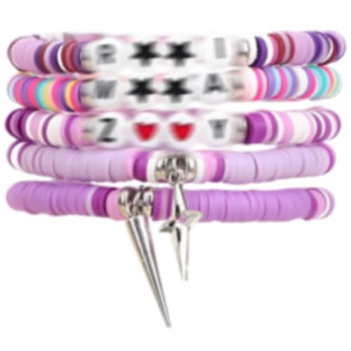 VONJUMA 5 Pcs Pulseras Inspiradas Para Kp0P Merch Apilables Pulseras De Cuentas De...