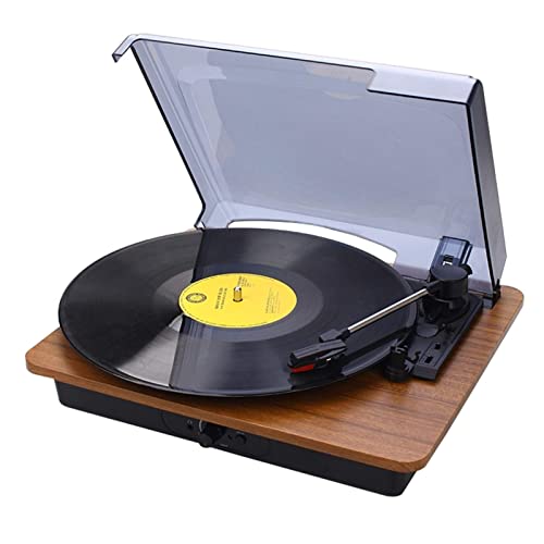 Tourne-Disque, Mini Haut-Parleur Bluetooth Tourne-Disque Vinyle Platine phonographe Vintage Portable, Couleur Acajou - Les Beatles, Paul McCartney, John Lennon, RIngo Starr, George Harrison Tourne-Disque, Mini Haut-Parleur Bluetooth Tourne-Disque Vinyle Platine phonographe Vintage Portable, Couleur Acajou