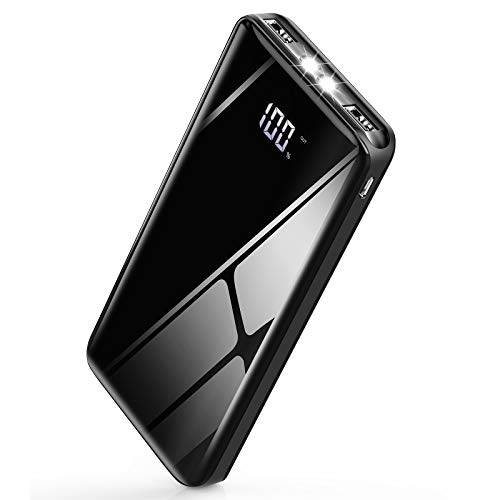 AnEgoe Power Bank 25000mAh Portable Charger Compact Dual Ports Ultra High Speed Battery Pack Phone Charger Backup Battery with Intelligent LCD Compatible with iPhone,Samsung,Tablet and More