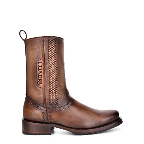 Cuadra Men's Boot in Genuine Leather with Zipper Brown