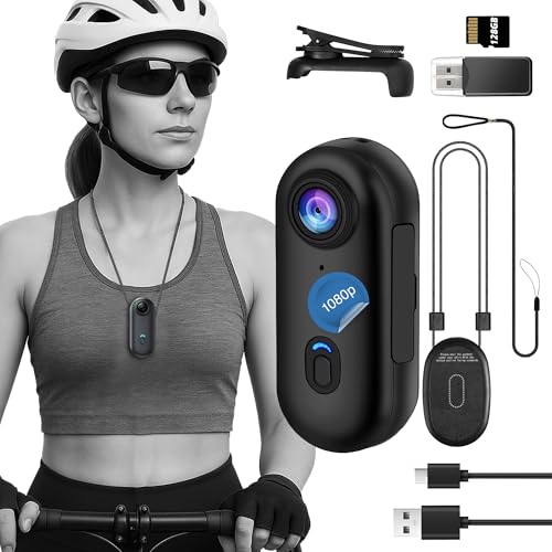 Mini caméra POV TIROL SUPPLIES 1080 FHD pour le cyclisme urbain