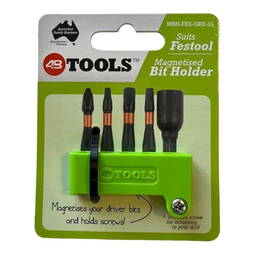 48 Tools Magnetischer Bithalter für Festool Akkuschrauber | Grün | Robustes Design | Präzise Bithalterung | Ideal für professionellen Einsatz