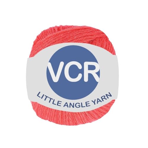 Image of VCR 4 Ply Bright Red Little Angle Yarn, 25 Grams, 92 Meters Length, 100% Acrylic Soft Baby Knitting Yarn for Crochet, Newborn Sweaters, Soft Baby Socks, Mittens and Leggings, Pack of 1