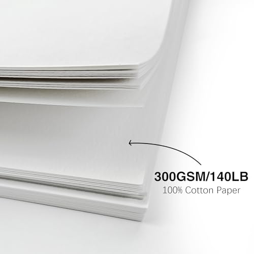 KOVIEDE 50 Pack Foldable Blank Watercolor Cards with Envelopes 4 x 6 Inch by KOVIEDE - Used condition - Image 2