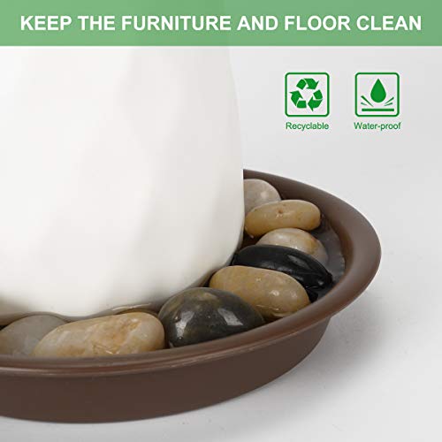 Tite Plant Saucer 16 Inch,Heavy Large Planter Durable Thicker Plastic Plant Trays For Indoors And Outdoor,Plant Saucer Drip Trays,Brown (16 Inch,Brown) #TOP2