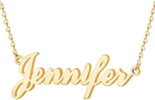 Custom Name Necklace Personalized,Name Plate Necklace 18K Gold Jewelry Gift for Women Custom Name Necklace Personalized,Name Plate Necklace 18K Gold Jewelry Gift for Women