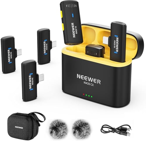 NEEWER Wireless Lavalier Microphone System for iPhone