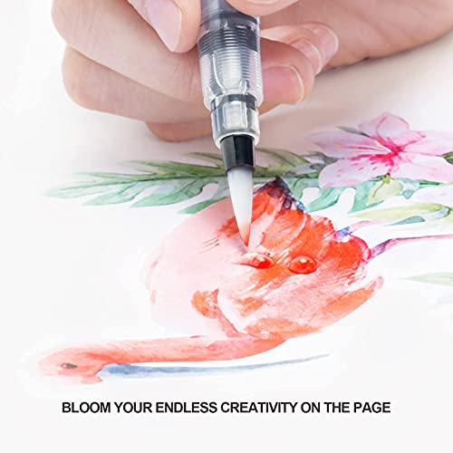 ParKoo Watercolor Brush Pens, 24 Colors Flexible Real Nylon Brush Tip Pens by ParKoo - Used condition - Image 3