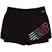 New Balance Big Girls' Layered Bike Shorts, Black, 14