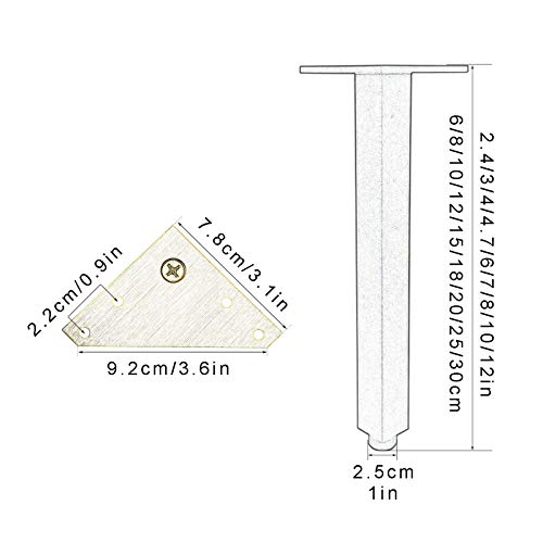 Pieds de meubles réglables pour corriger un sol instable et surélever un lit - 2