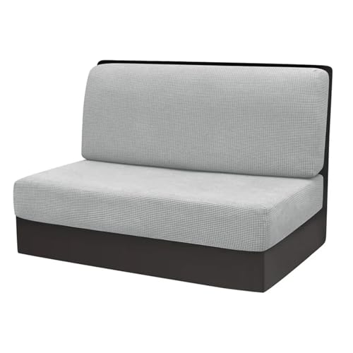 Bonlting Fundas de cojín de repuesto para caravana, funda de cojín elástica para sofá, lavable, protector de muebles para caravana, caravana, banco de coche, 1 funda de respaldo y 1 funda de banco
