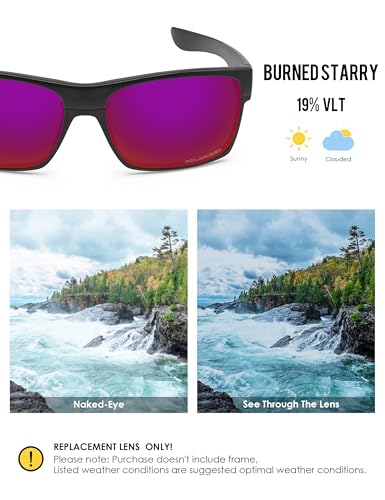 Image of BLAZERBUCK Replacement Lenses & Screws Screwdriver for Oakley TwoFace OO9189 /TwoFace Asian Fit OO9256 Sunglass