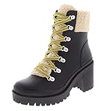 Steve Madden Bundleup Winter Boot Black Leather 8 M